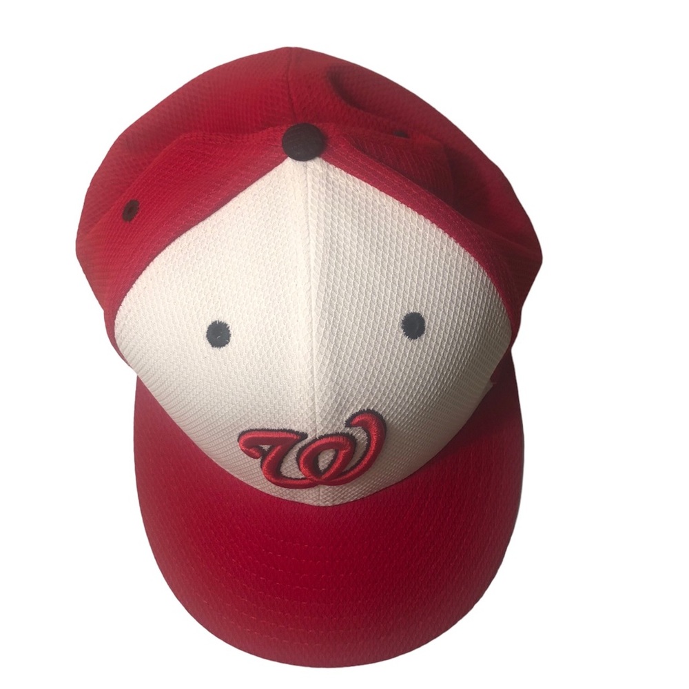 Washington Nationals MLB New Era Fitted Hat Cap Sz 7 1/2 *CLEAN